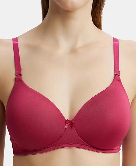 Jockey 1819 Women’s Padded Wirefree T-Shirt Bra – Full Coverage with Magic Under Cup
